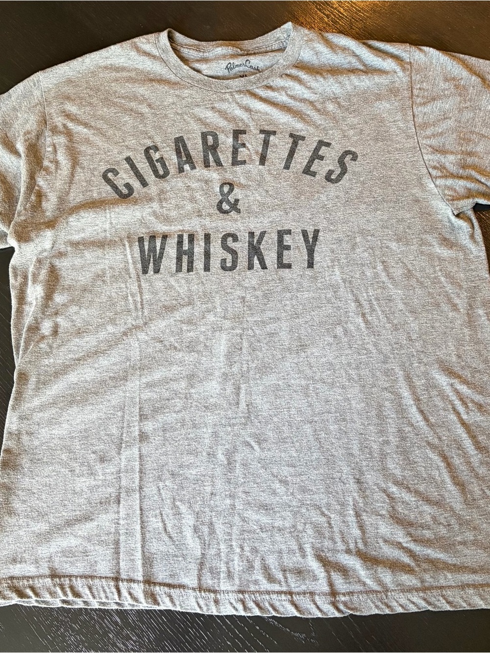 Cigarettes & Whiskey Graphic Tee - Grey